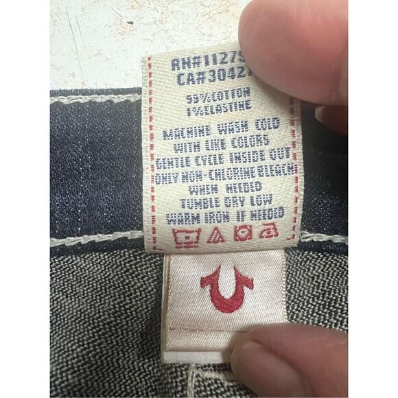 True Religion Johnny Low rise-Straight Jeans Sz 28 - Picture 4 of 6